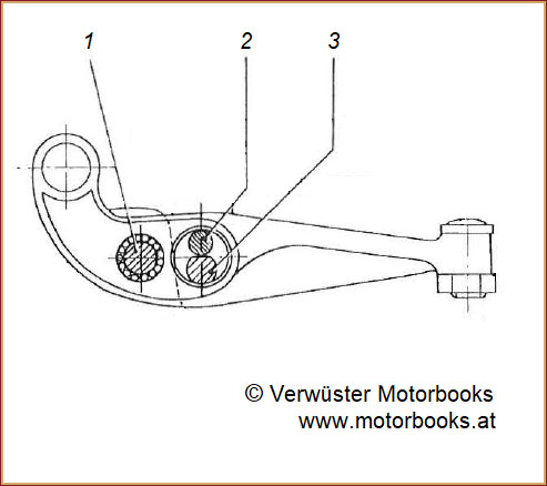 Steyr 288: Maßzeichnung Kupplungshebel (Â© Verwüster Motorbooks)